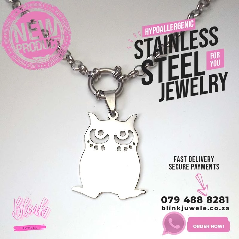 Large Owl Necklace Pendant