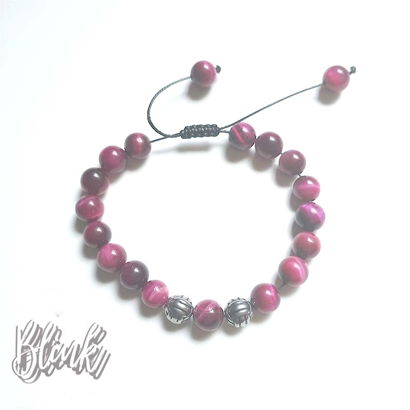 Pink Tigers Eye Gemstone Bracelet