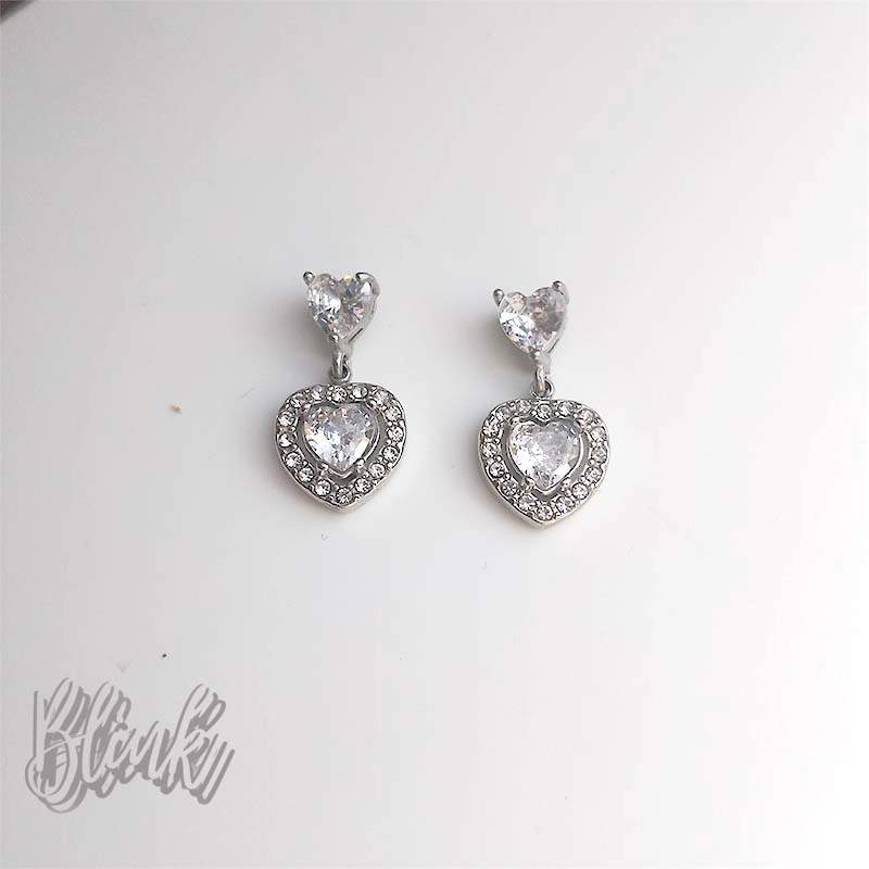 Trailblazing Crystal Heart Earrings