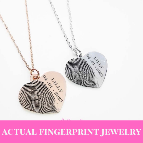 Actual Fingerprint Jewelry
